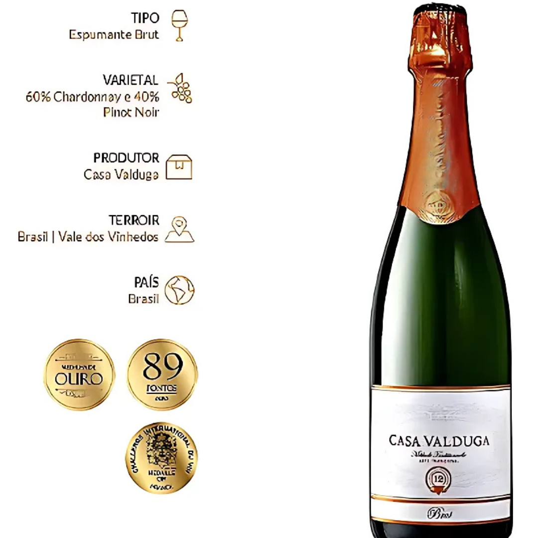 Casa Valduga Arte Brut Sparkling Wine 12% 750ml